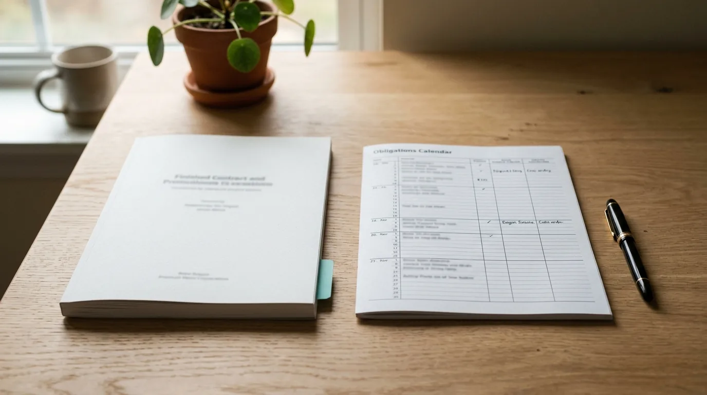 A reconciled report and organized obligations calendar